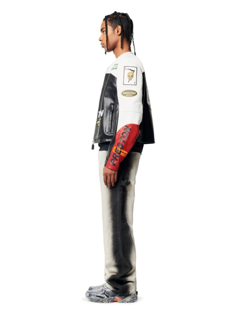 Moto Patches Leather Jkt - 3