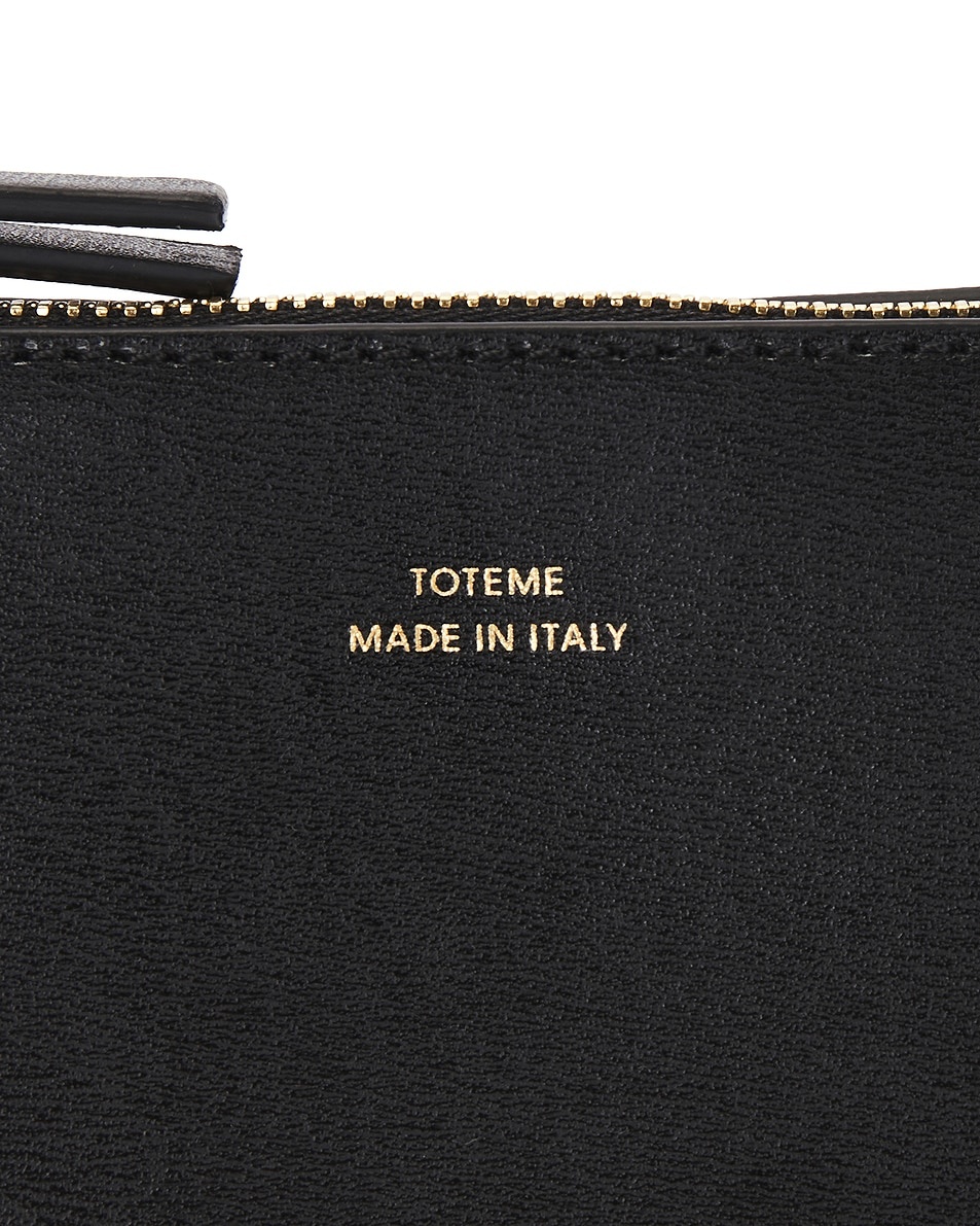 Leather Scoop Wristlet Bag - 6