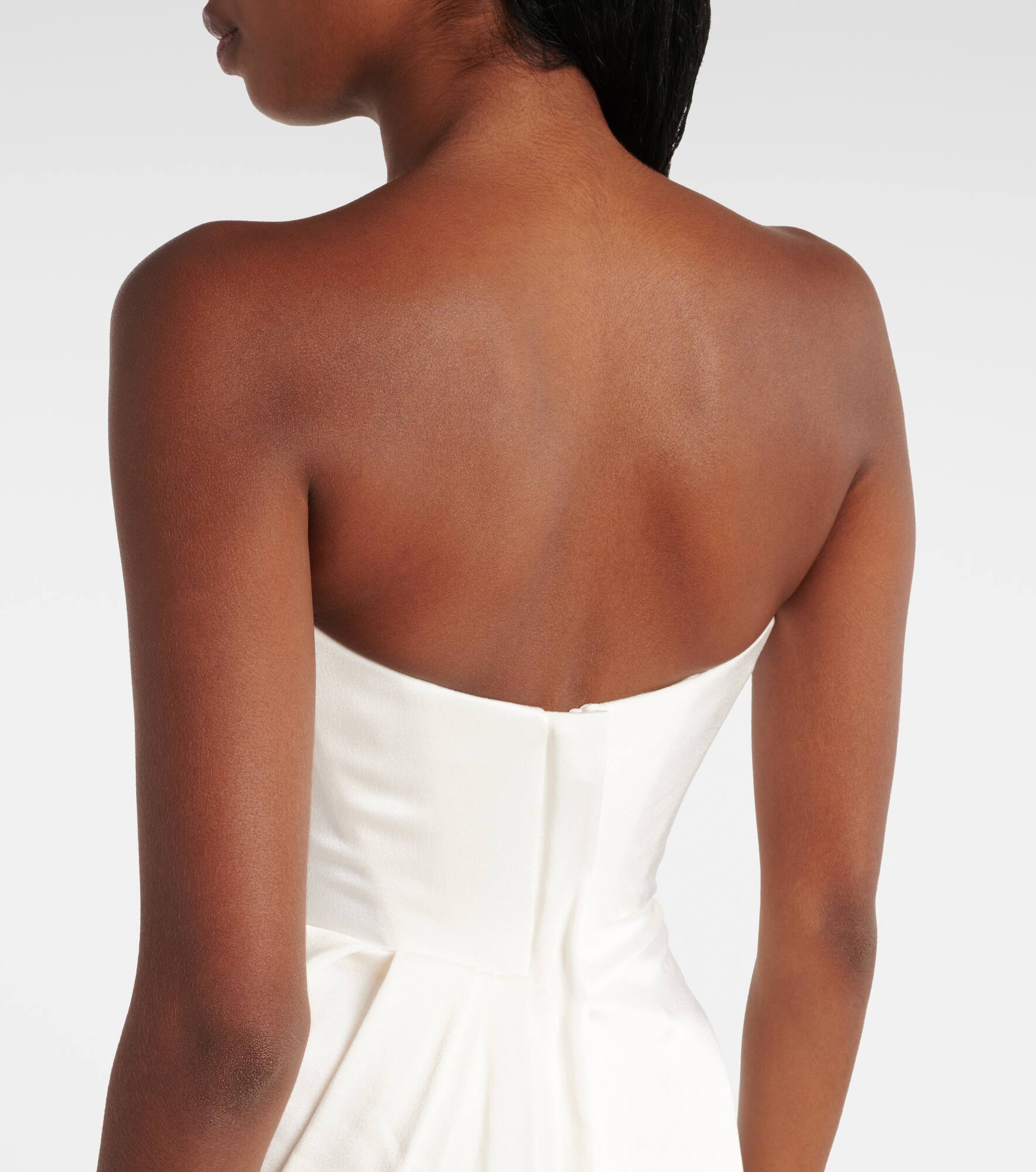 Bridal Vaida satin corset gown - 6