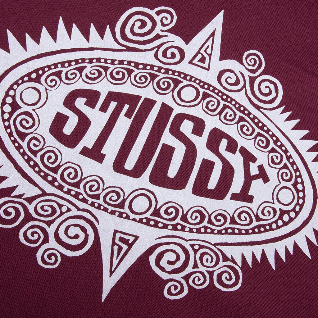 MANTRA ZIP HOODIE - BURGUNDY - 5