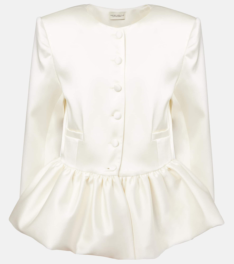 Meringue ruffled satin jacket 1