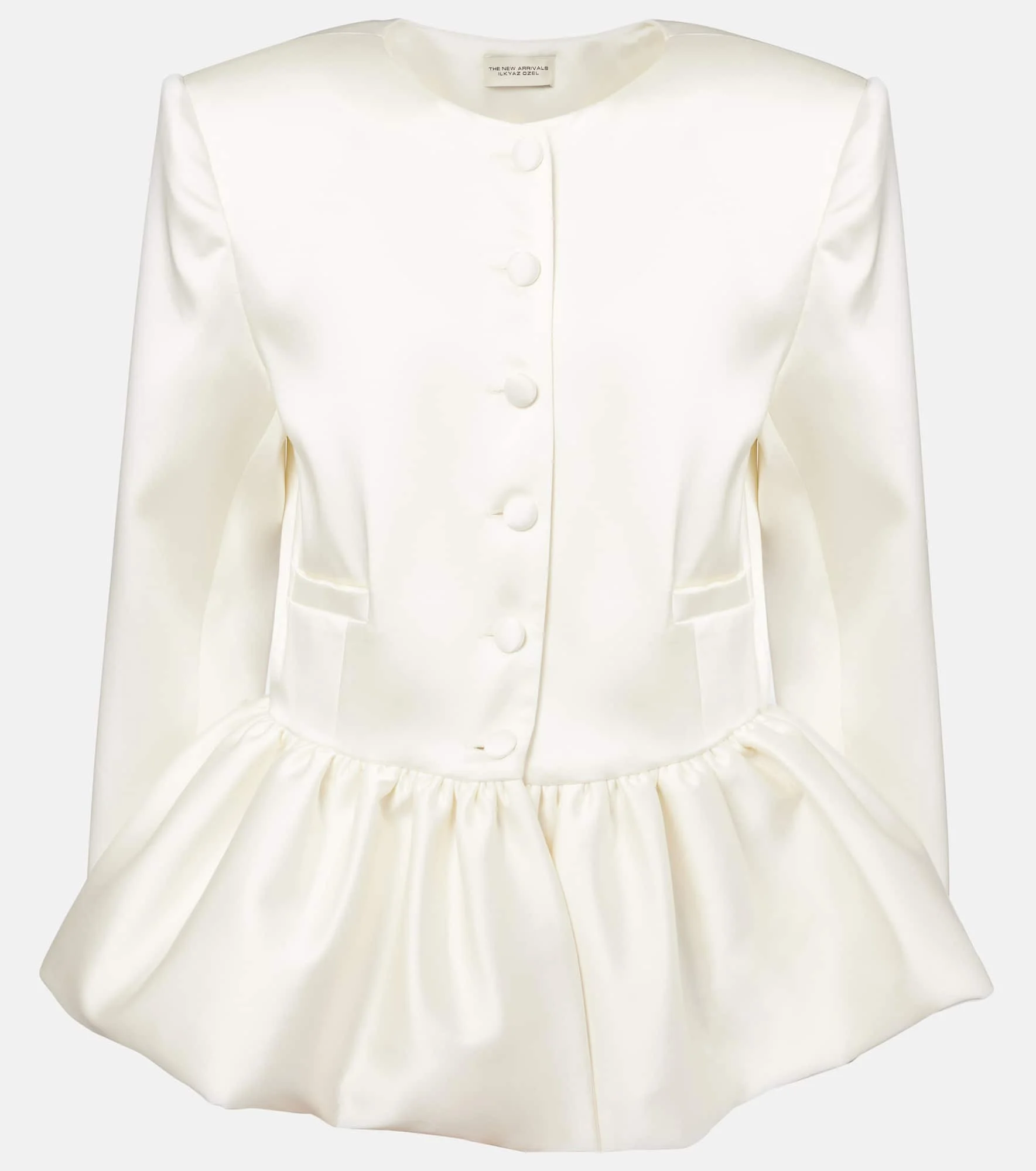 Meringue ruffled satin jacket - 1