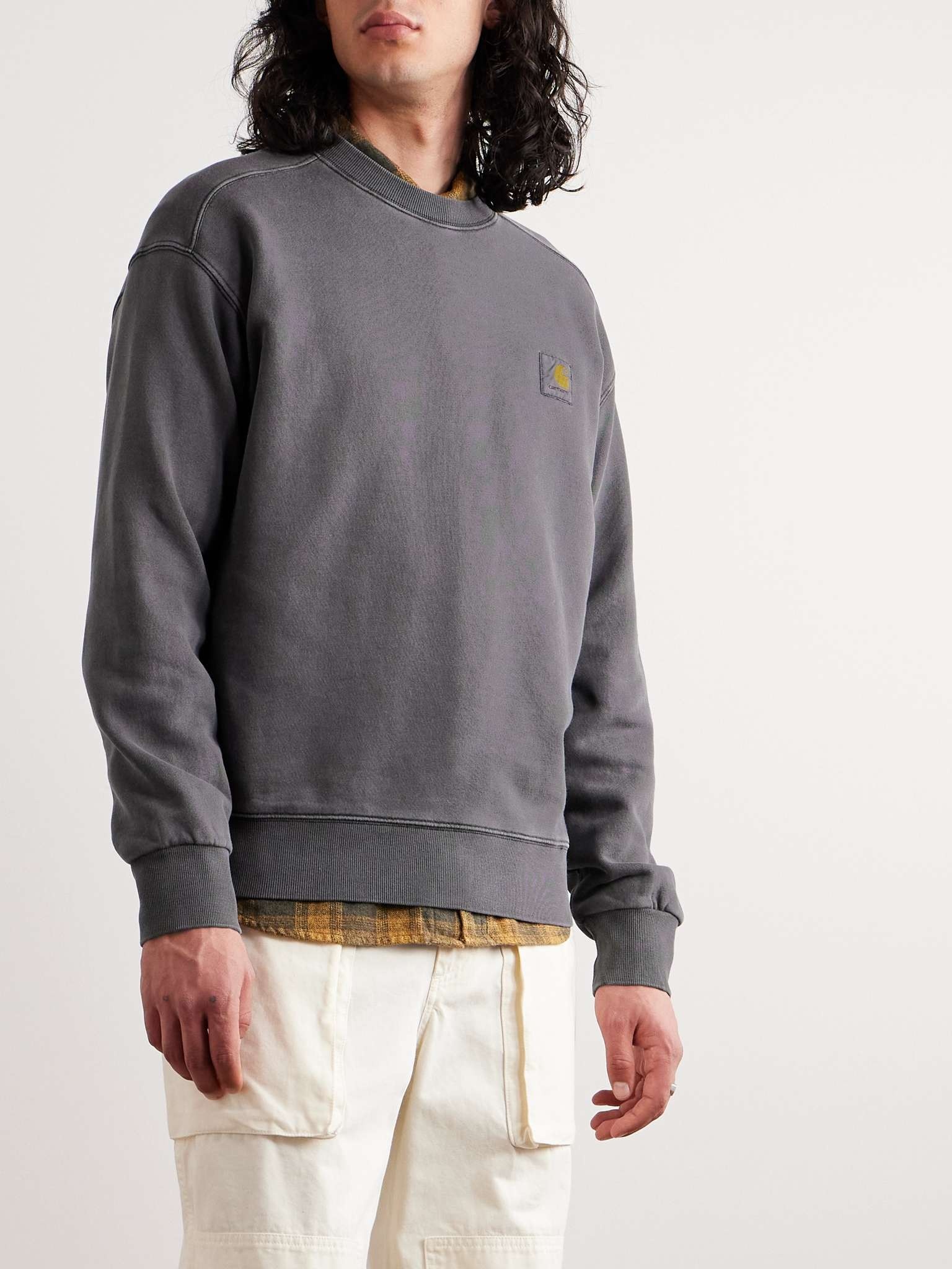 Nelson Logo-Appliquéd Garment-Dyed Cotton-Jersey Sweatshirt - 5