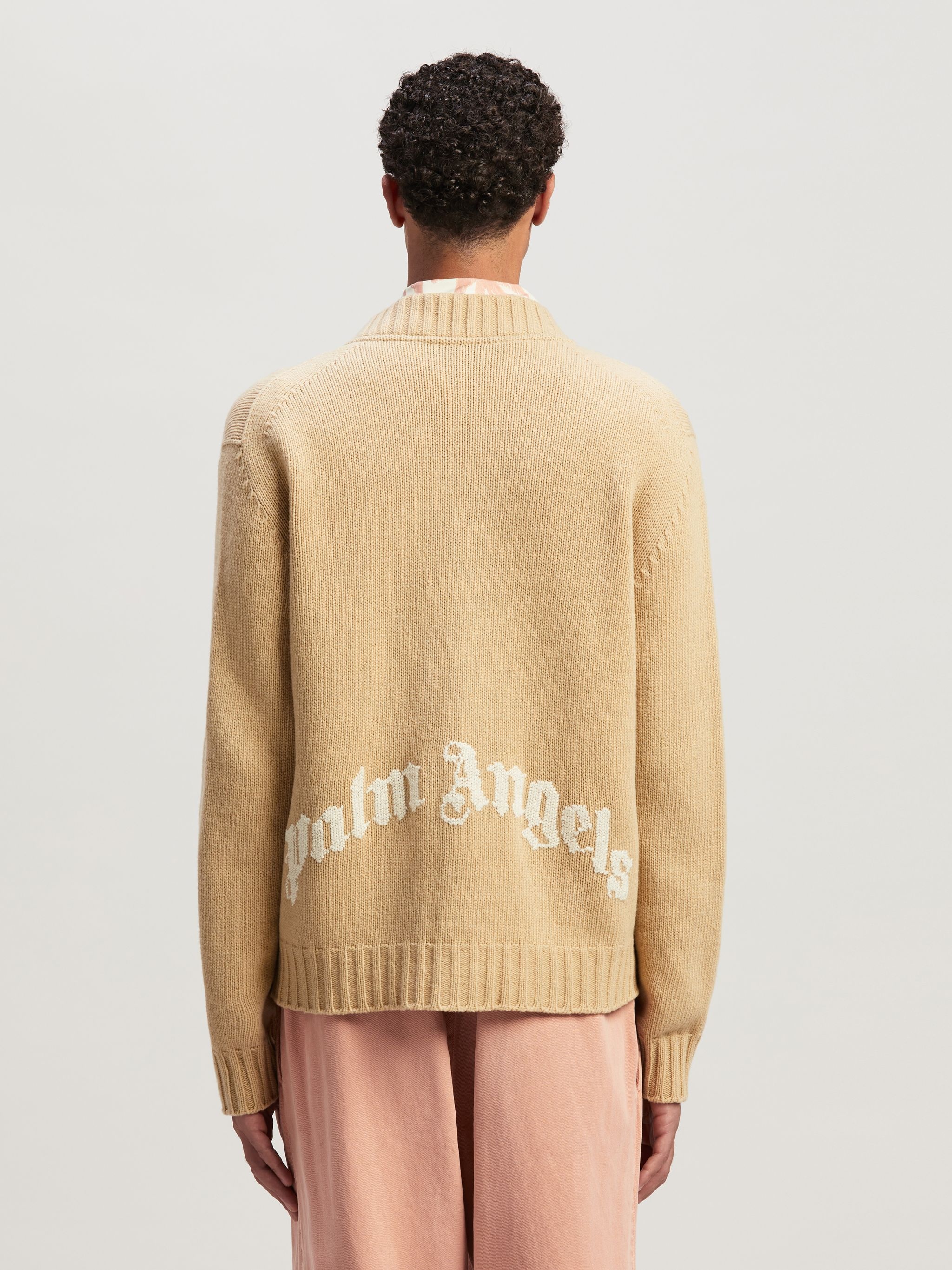 Curved Logo Cardigan - 5