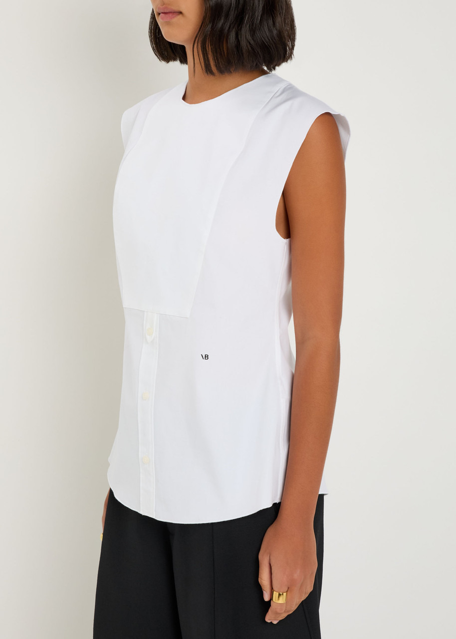 Victoria Beckham Panelled Cotton-poplin Shirt - 2