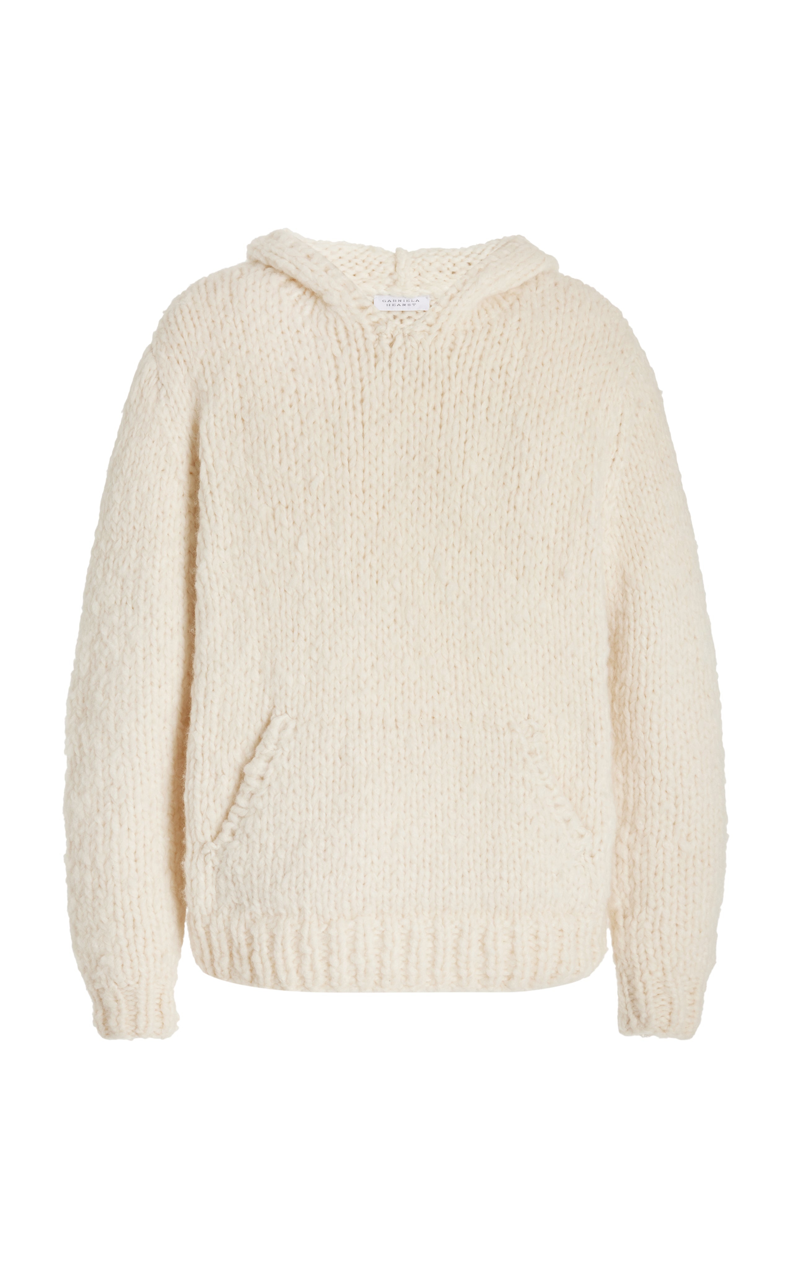 Carlton Hoodie in Ivory Welfat Cashmere - 1
