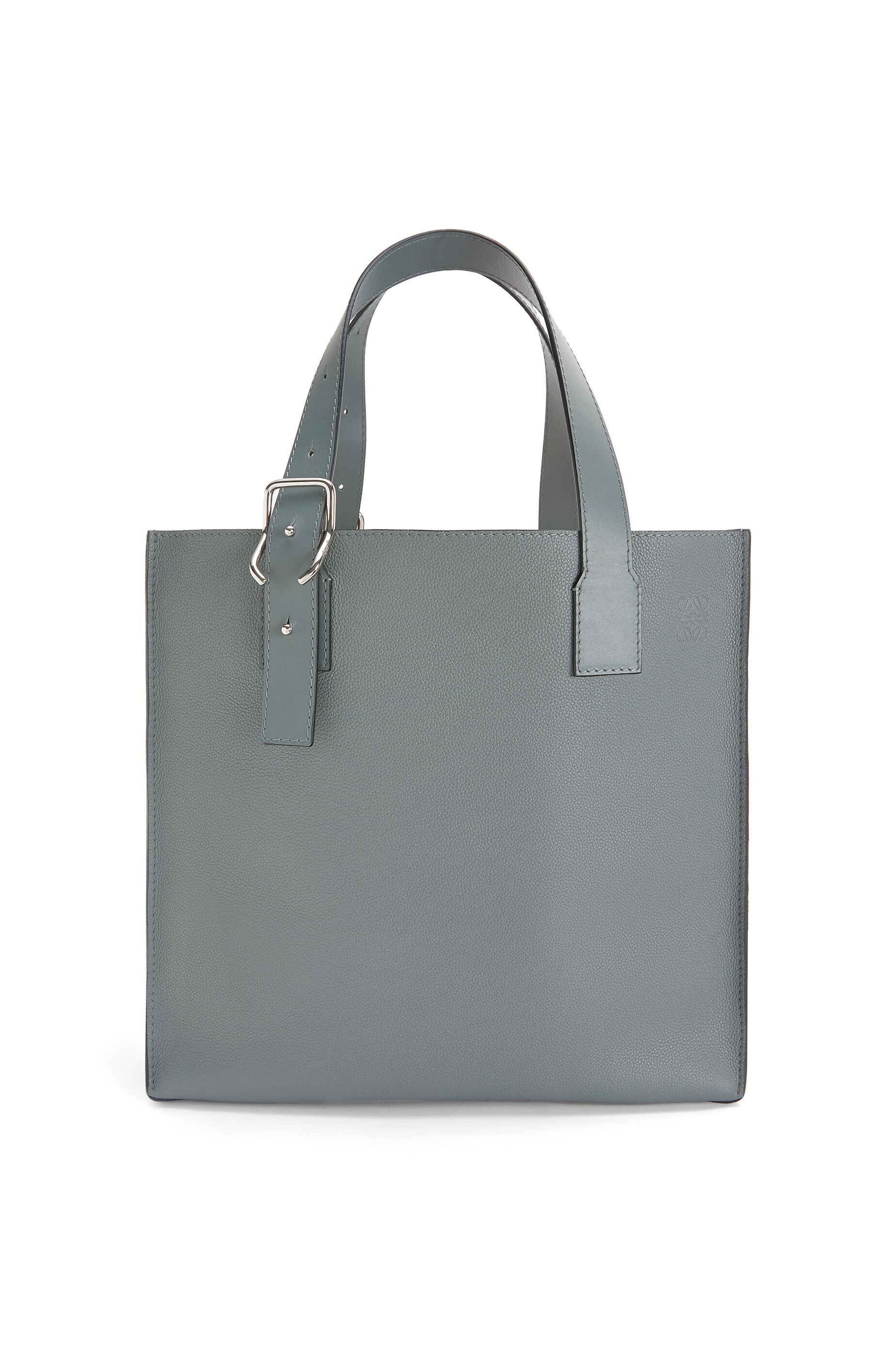 Buckle tote bag in soft grained calfskin - 1