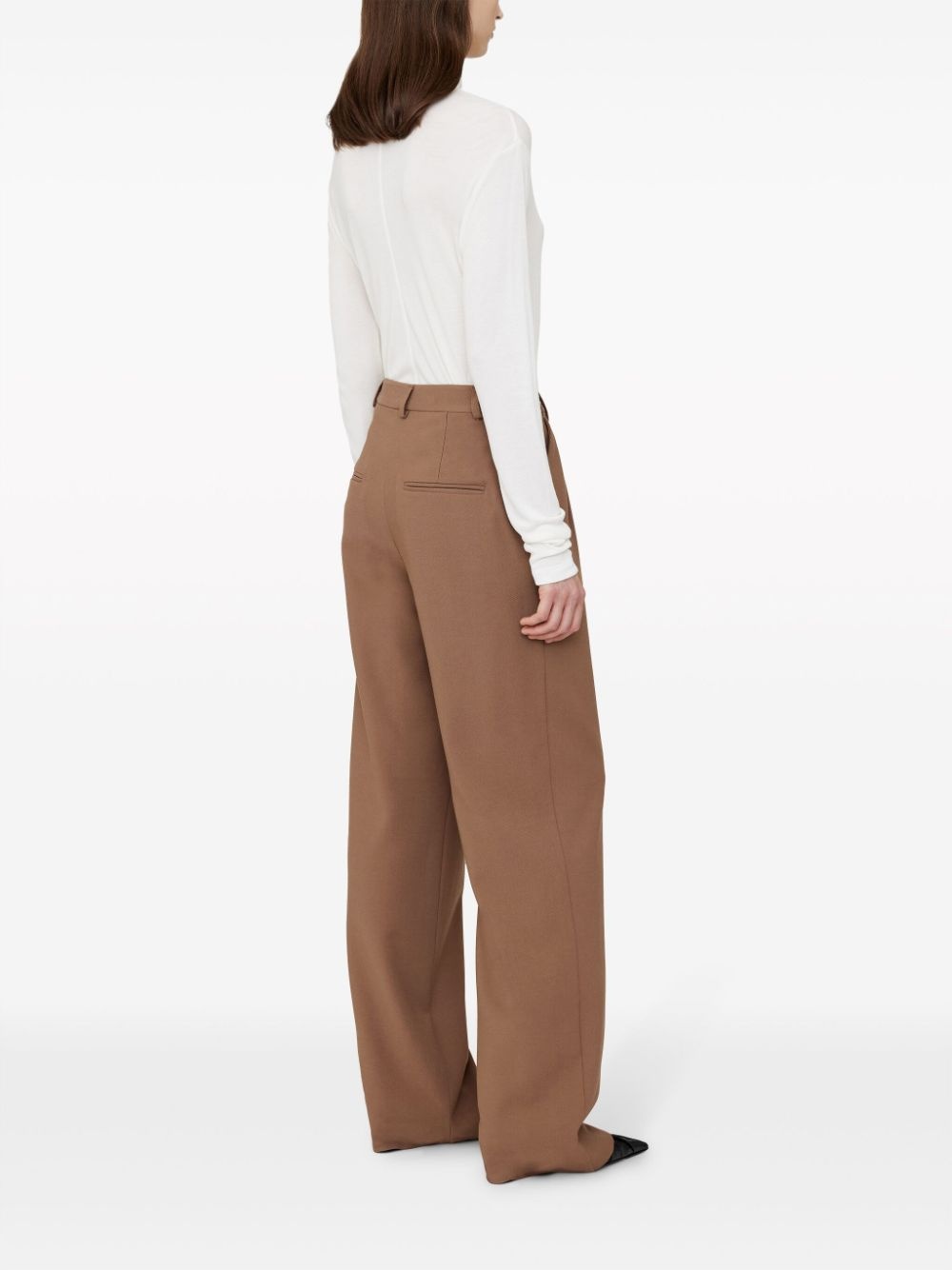 Carrie pleat-detailing tailored trousers - 3
