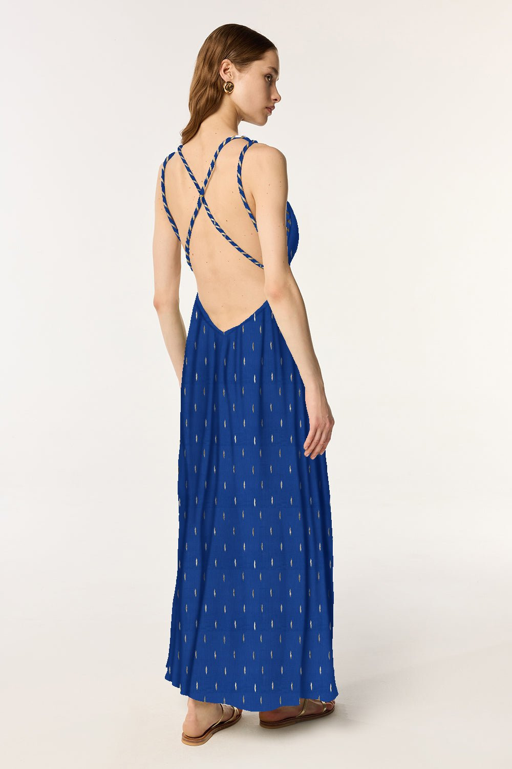 Long Dress Collette - Navy Peony - 2