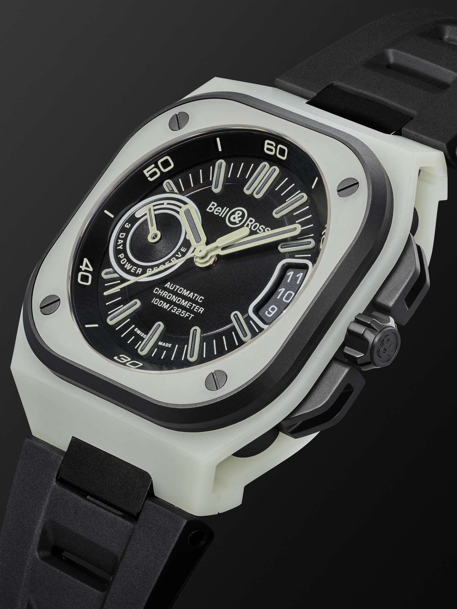 BR-X5 Limited Edition Automatic 41mm Titanium, Fibreglass and Rubber Watch, Ref. No. RX5R-LUM_TC/SRB - 4