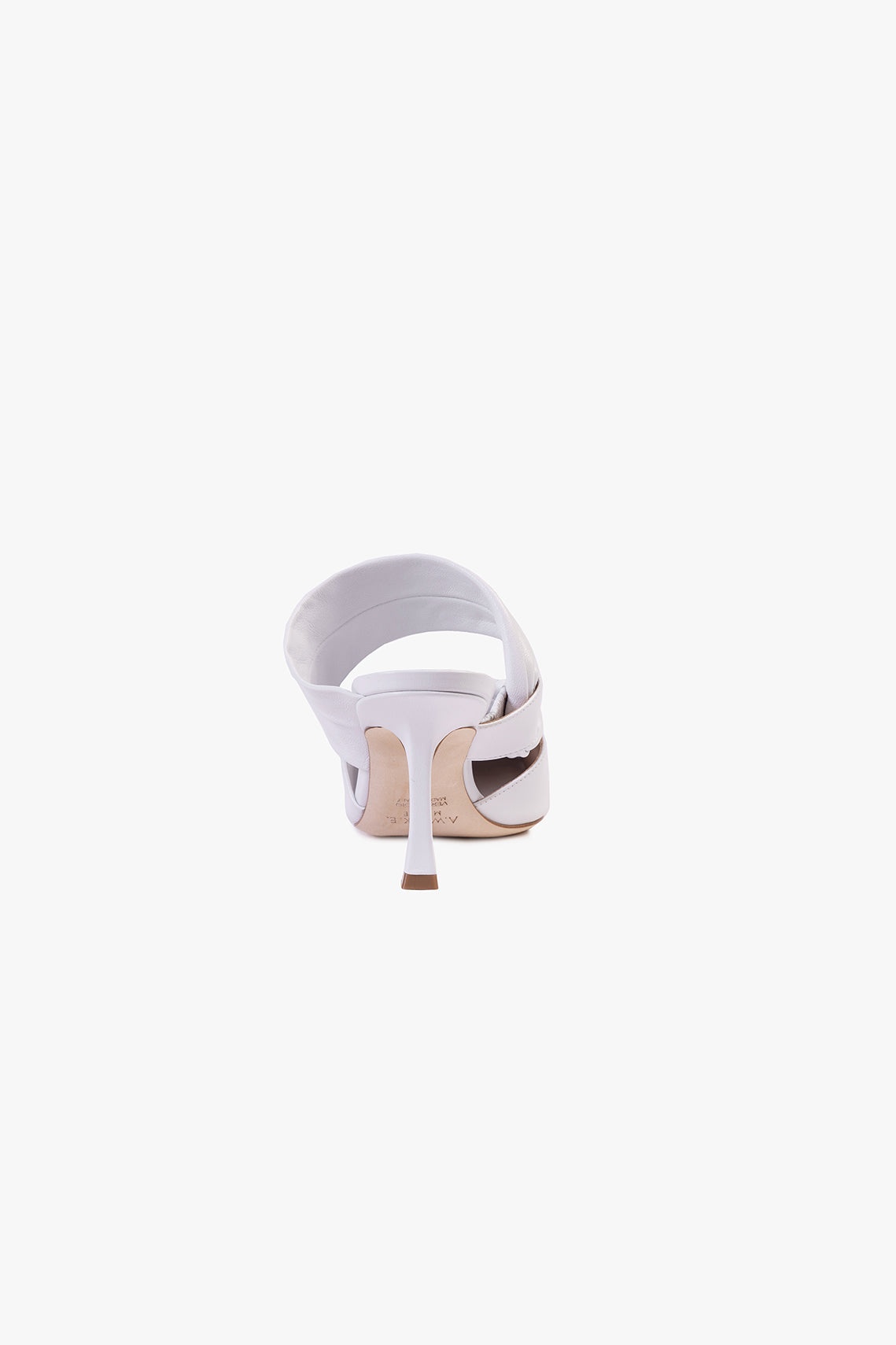 CAROLINE TWISTED STRAP PUMP WHITE - 4