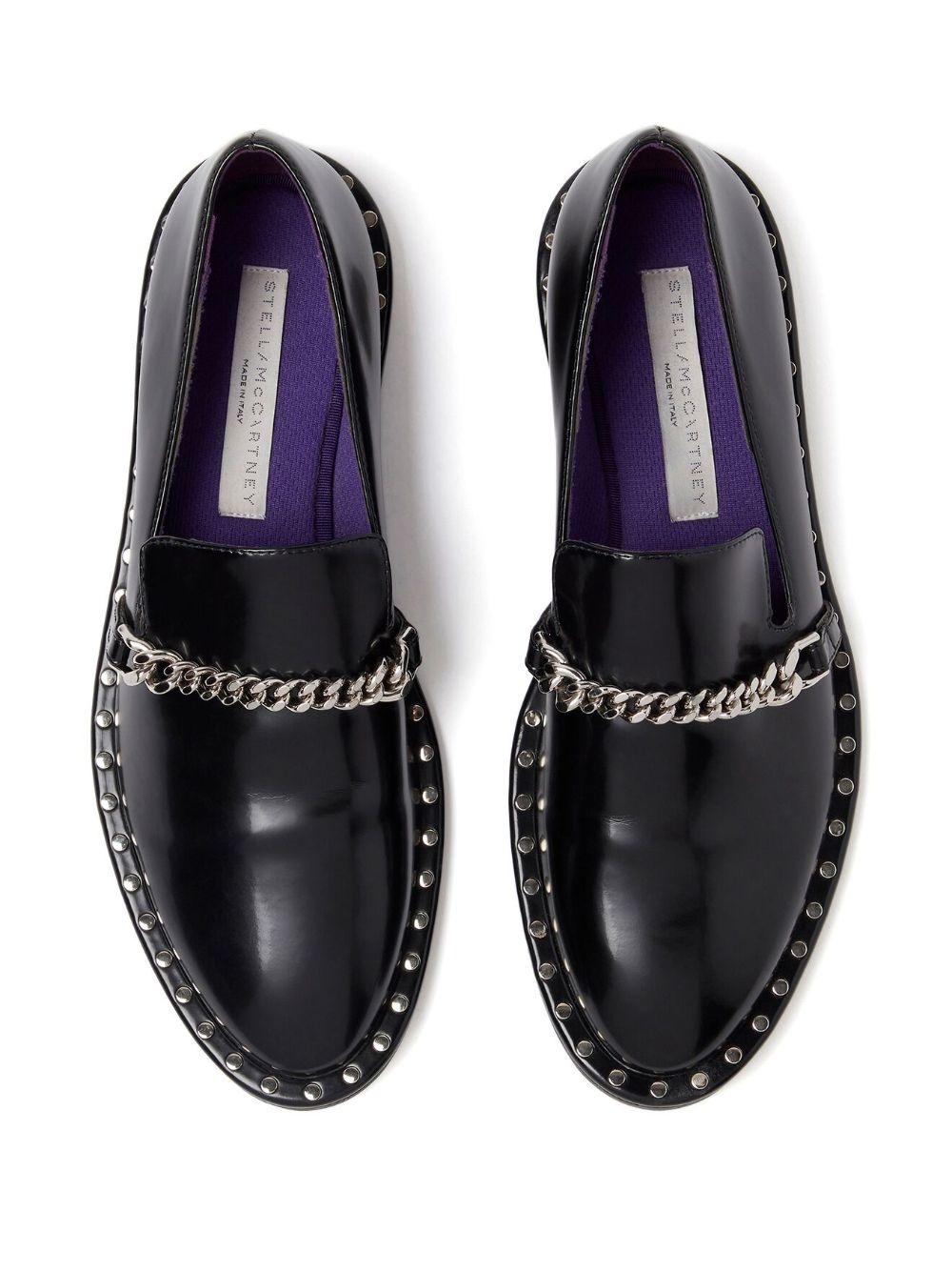 Falabella chain-link detailing loafers - 4