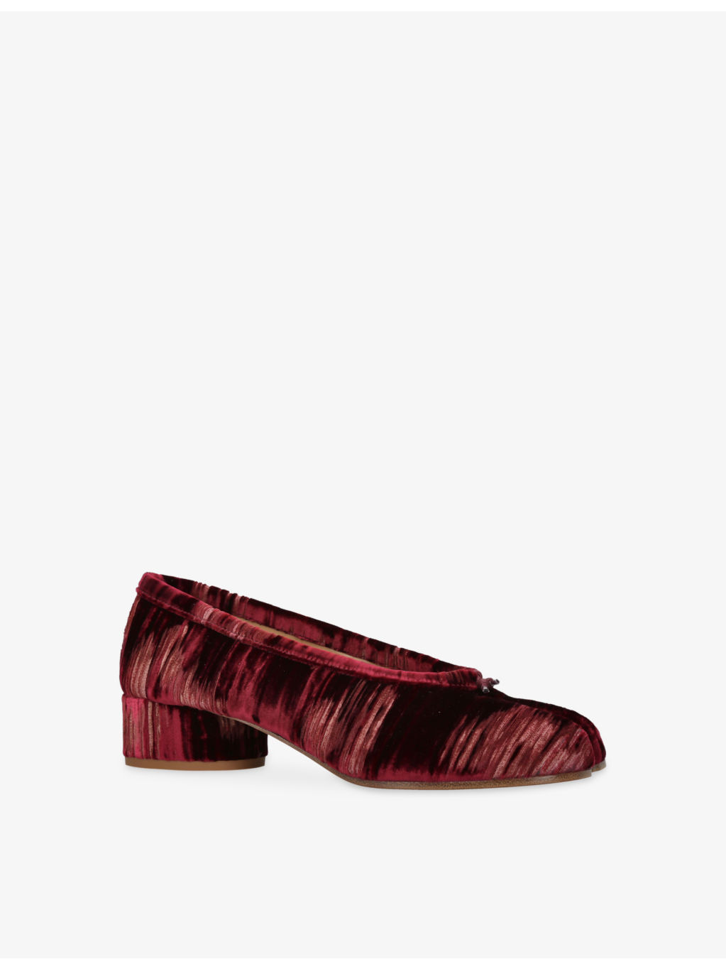 Tabi Velvet Ballet Pumps - 3
