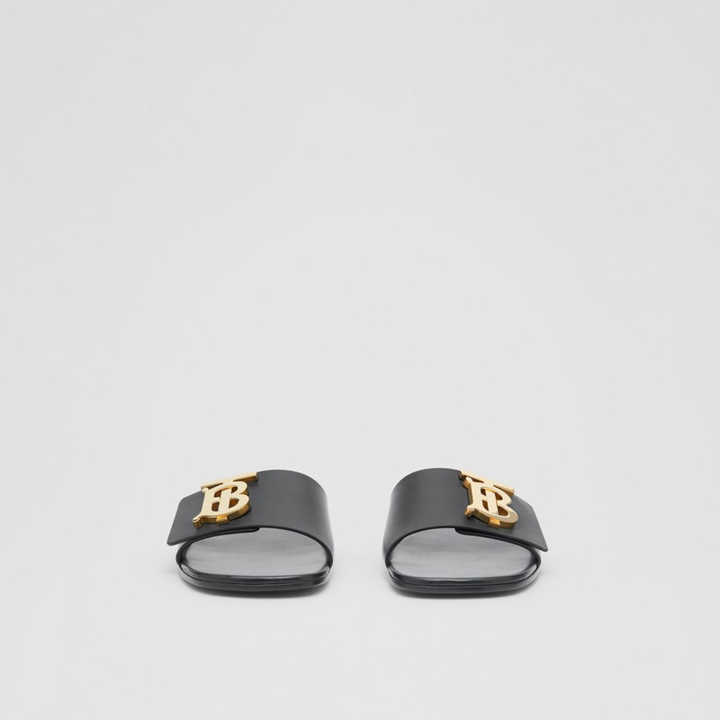 Monogram Motif Leather Sandals 5