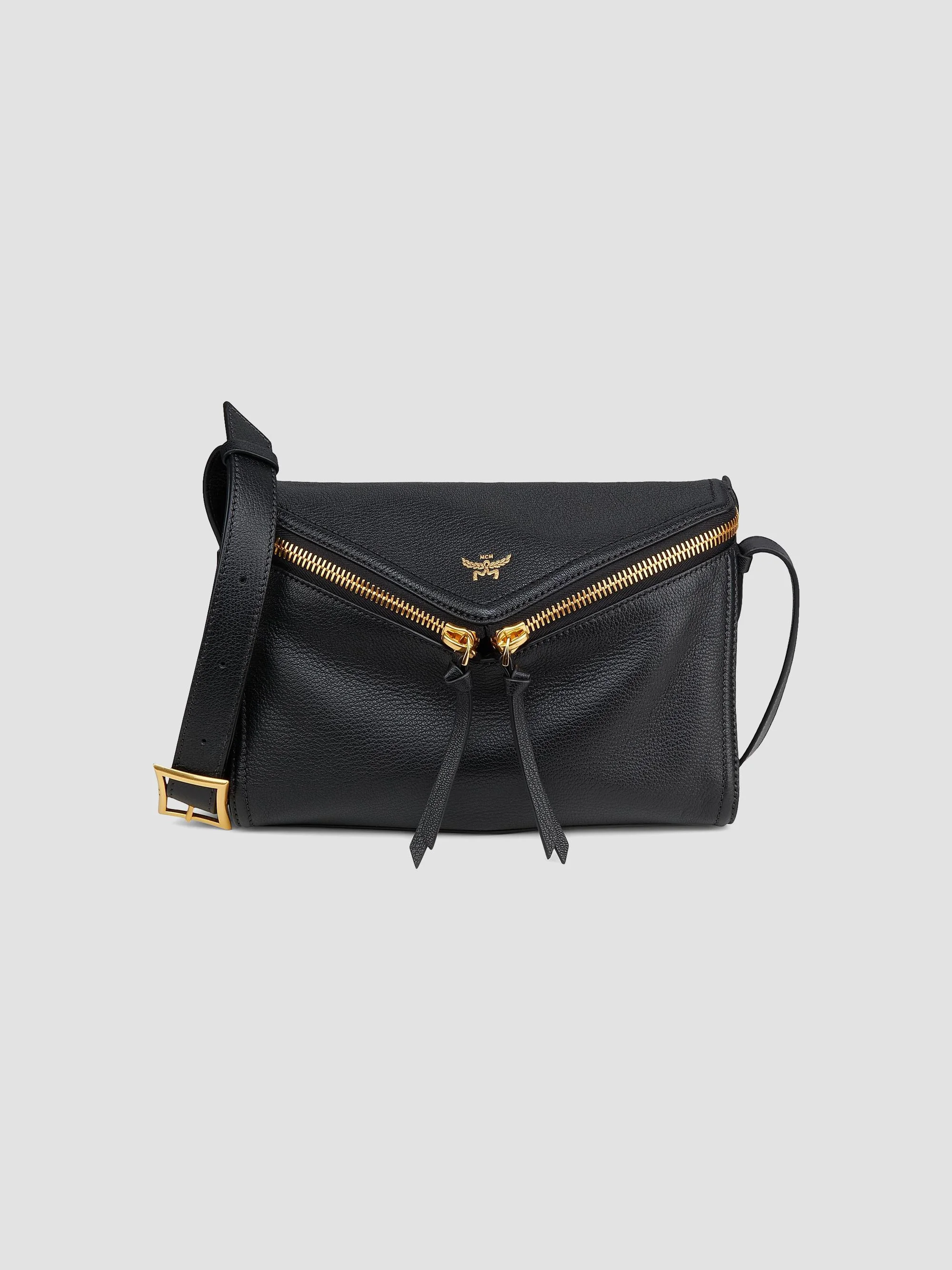 Women's Diamant 3D Small Leather Shoulder Bag - Black - 1