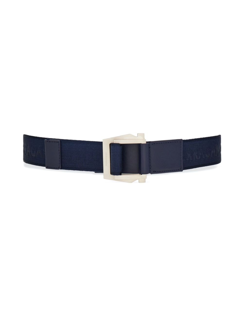 logo engraved buckle belt - 3