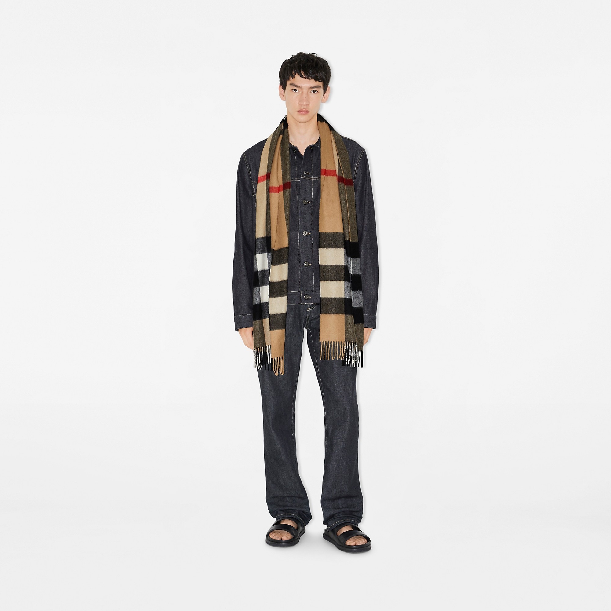 Reversible Check Cashmere Scarf - 2