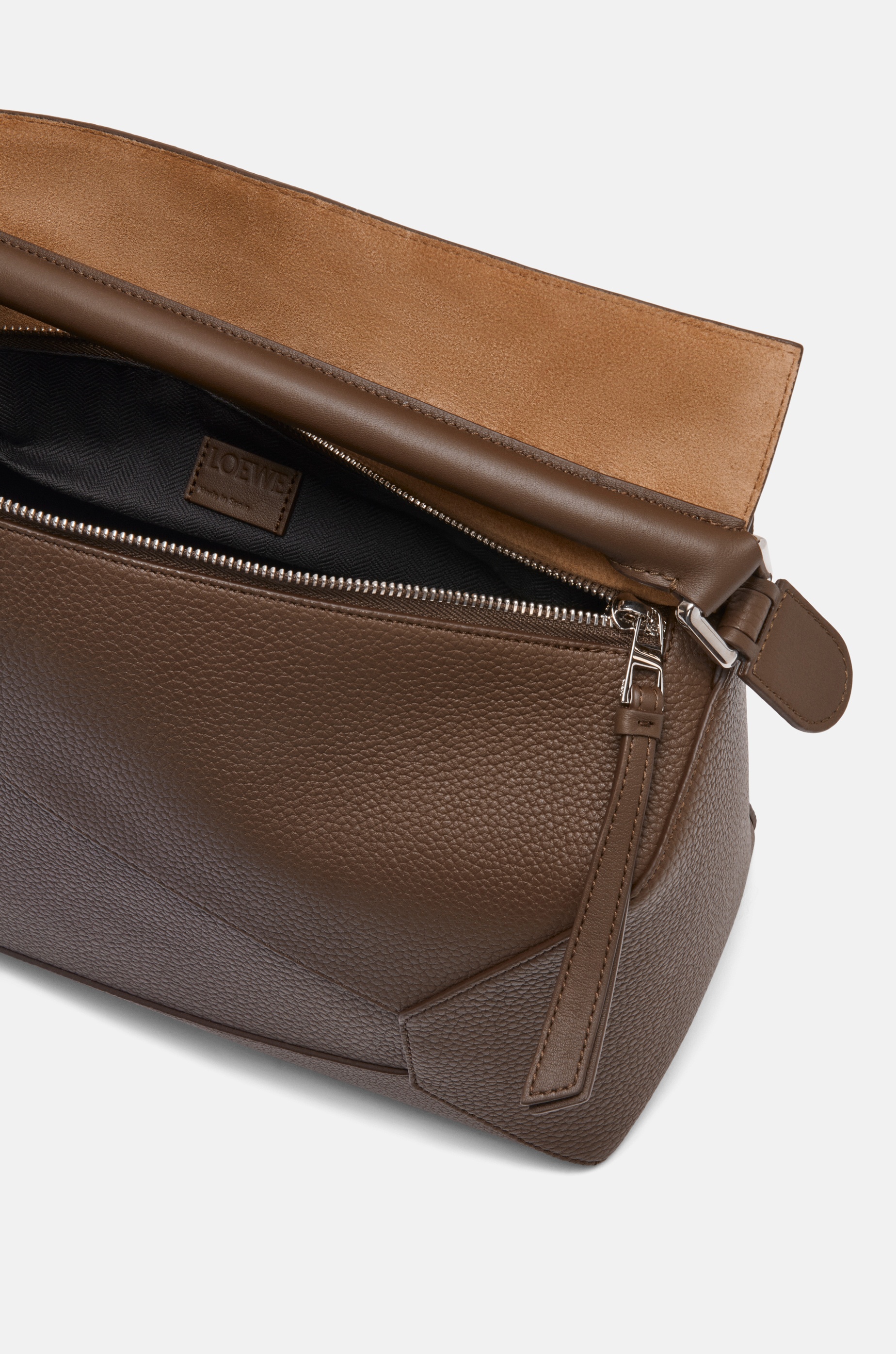 Large Puzzle bag in grained calfskin - 6