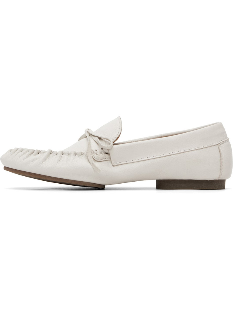 A.P.C. White 'Les Mocassins Souples' Loafers outlook
