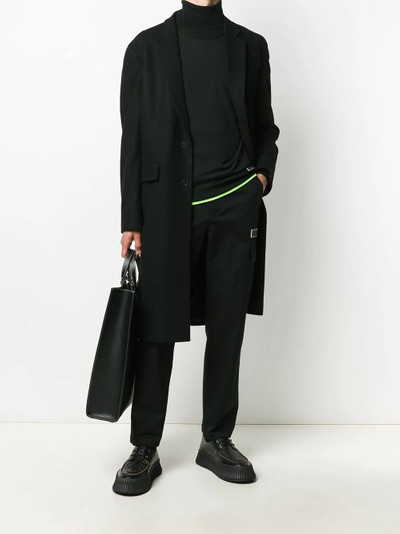 Valentino VLTN logo-patch straight-leg trousers outlook