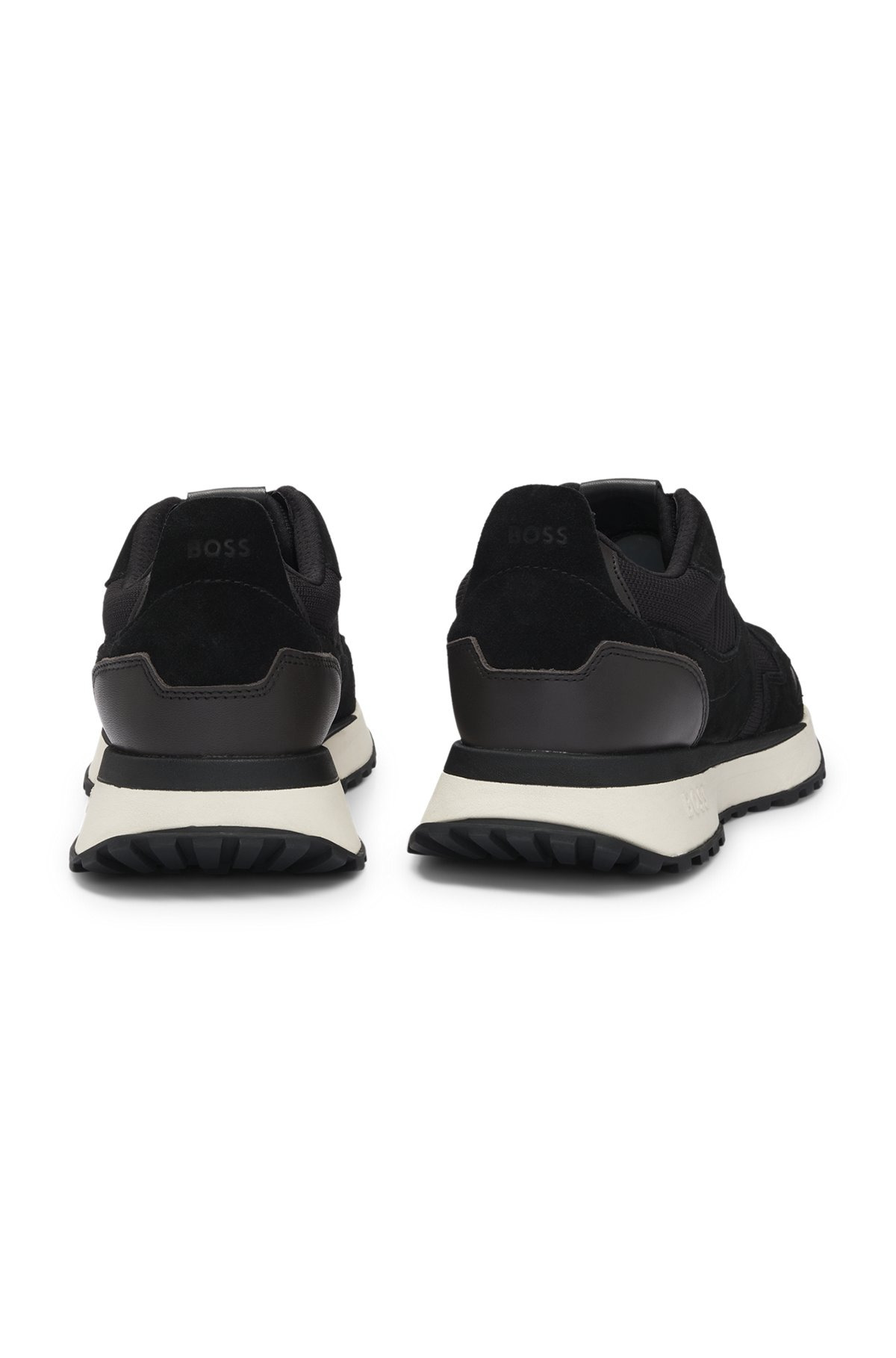 TRAINERS WITH KNIT AND BURNISHED-LEATHER TRIMS - 5