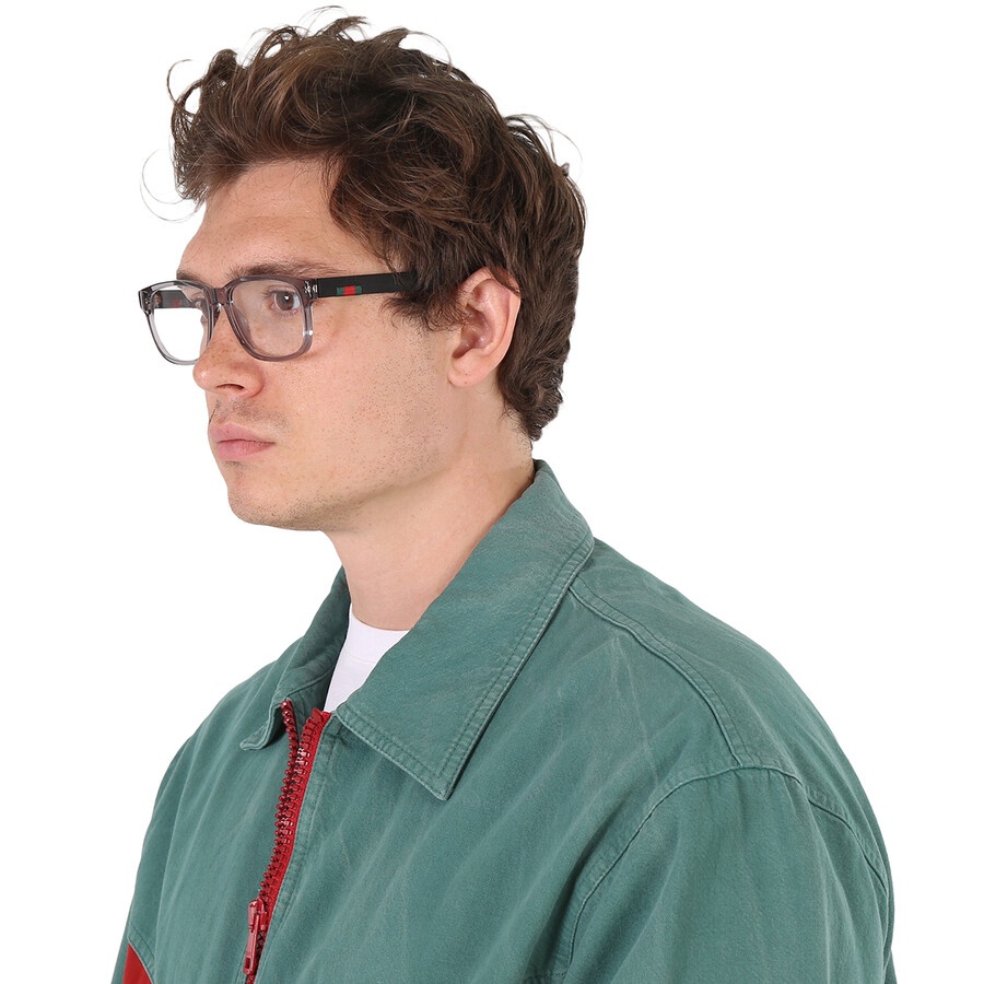 Gucci Demo Rectangular Men's Eyeglasses GG0011O 007 55 - 3