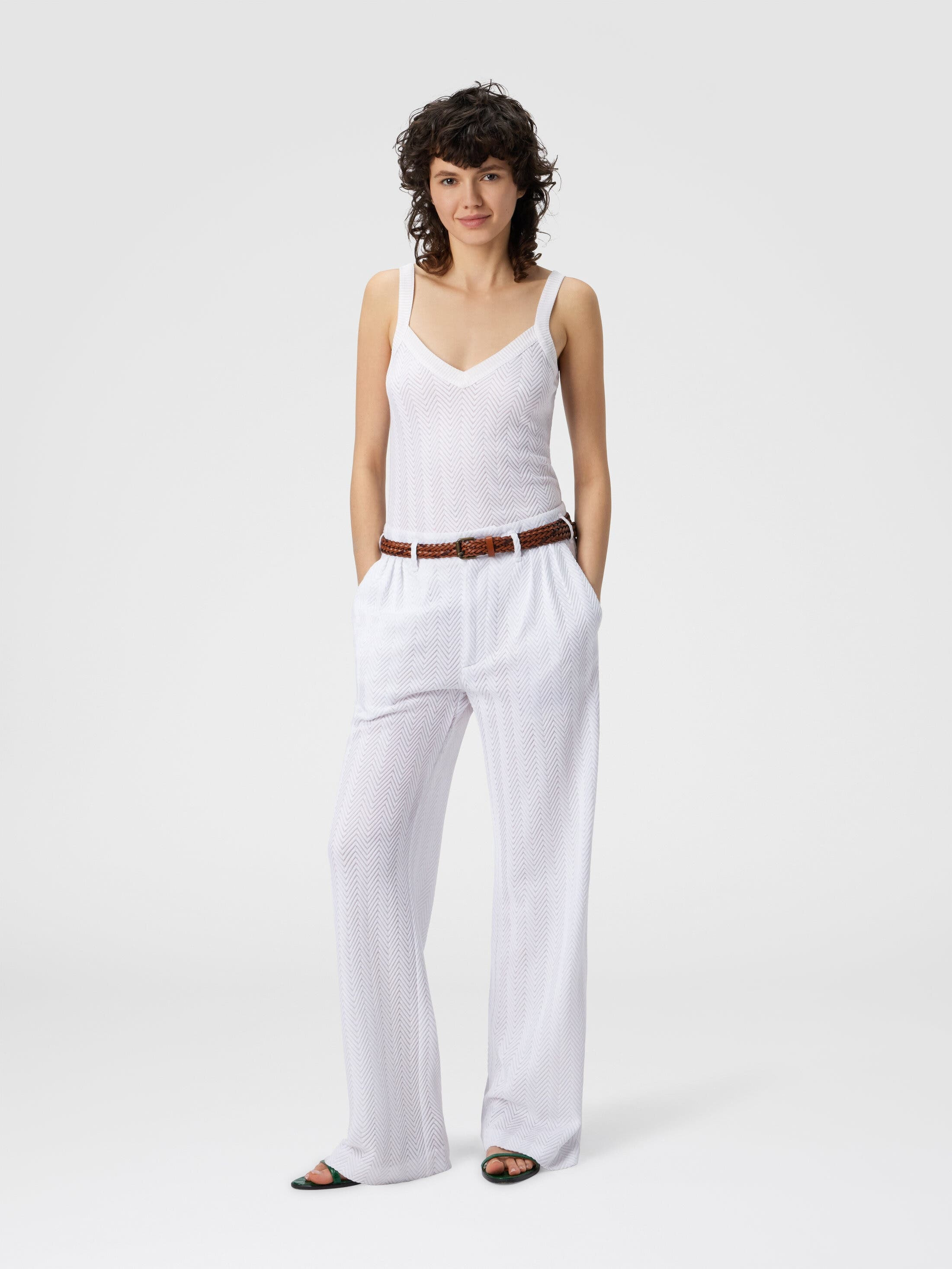 Missoni Tailored Pants With Zigzag Pattern in White at Nordstrom - 2