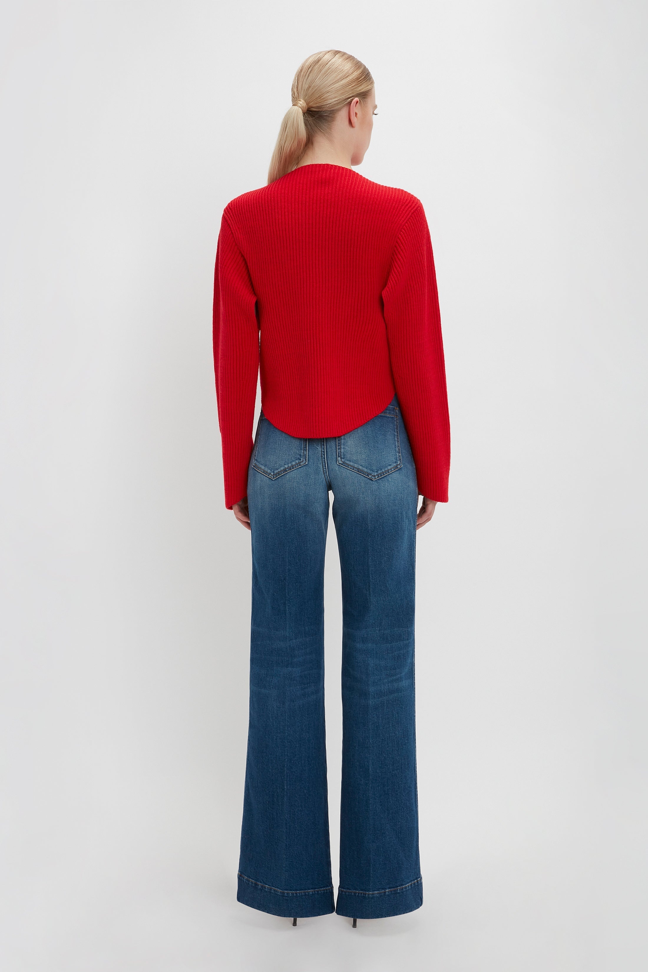 Circle Jumper In Red - 4