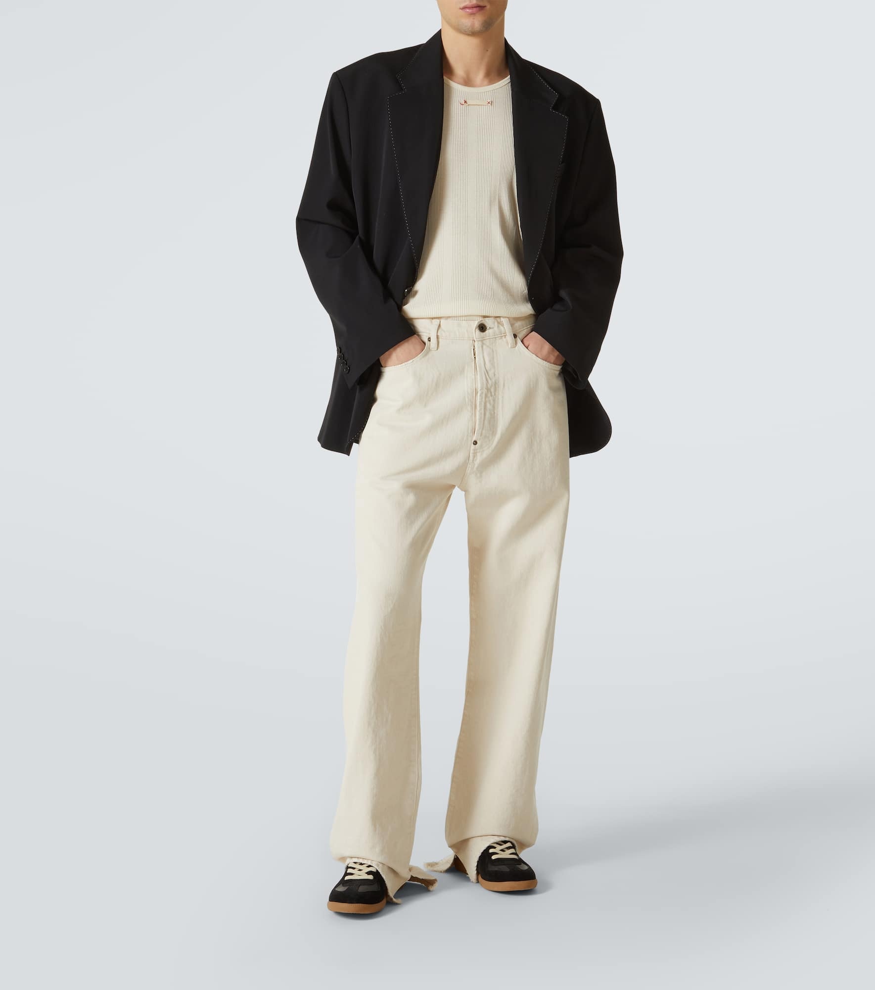 Buckle-detail mid-rise straight jeans - 2