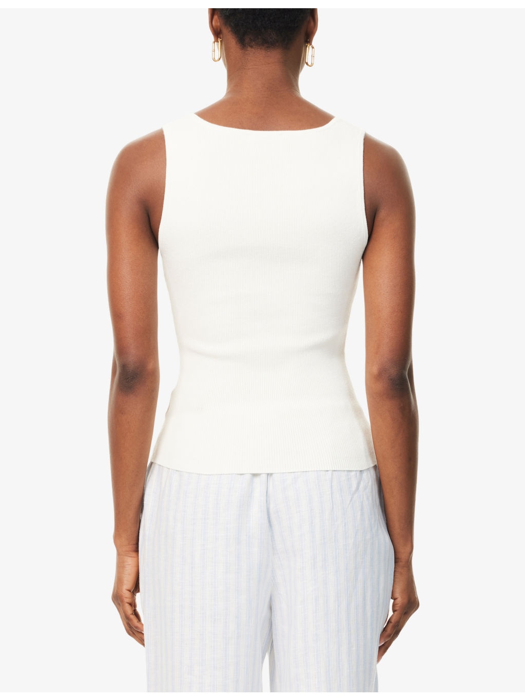 Rylie Slim-Fit Knitted Tank Top - 4