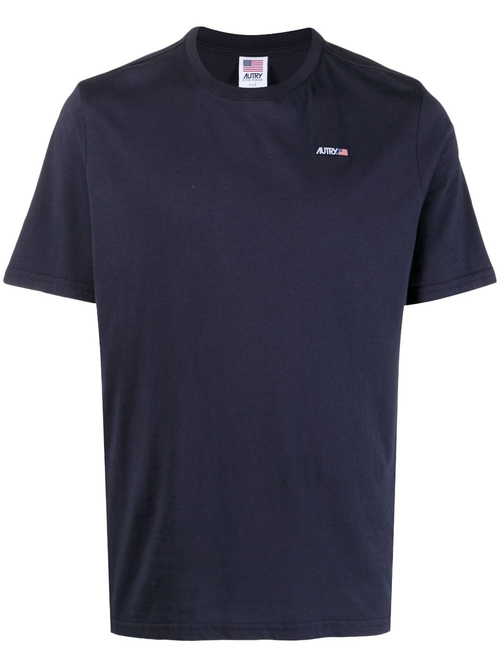 logo-patch crew-neck T-shirt - 1