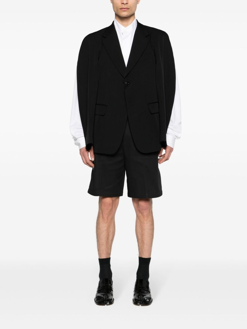Comme des Garçons Homme Plus cut-out single-breasted blazer outlook