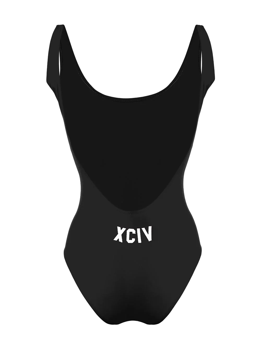 logo low-back swimsuit - 2