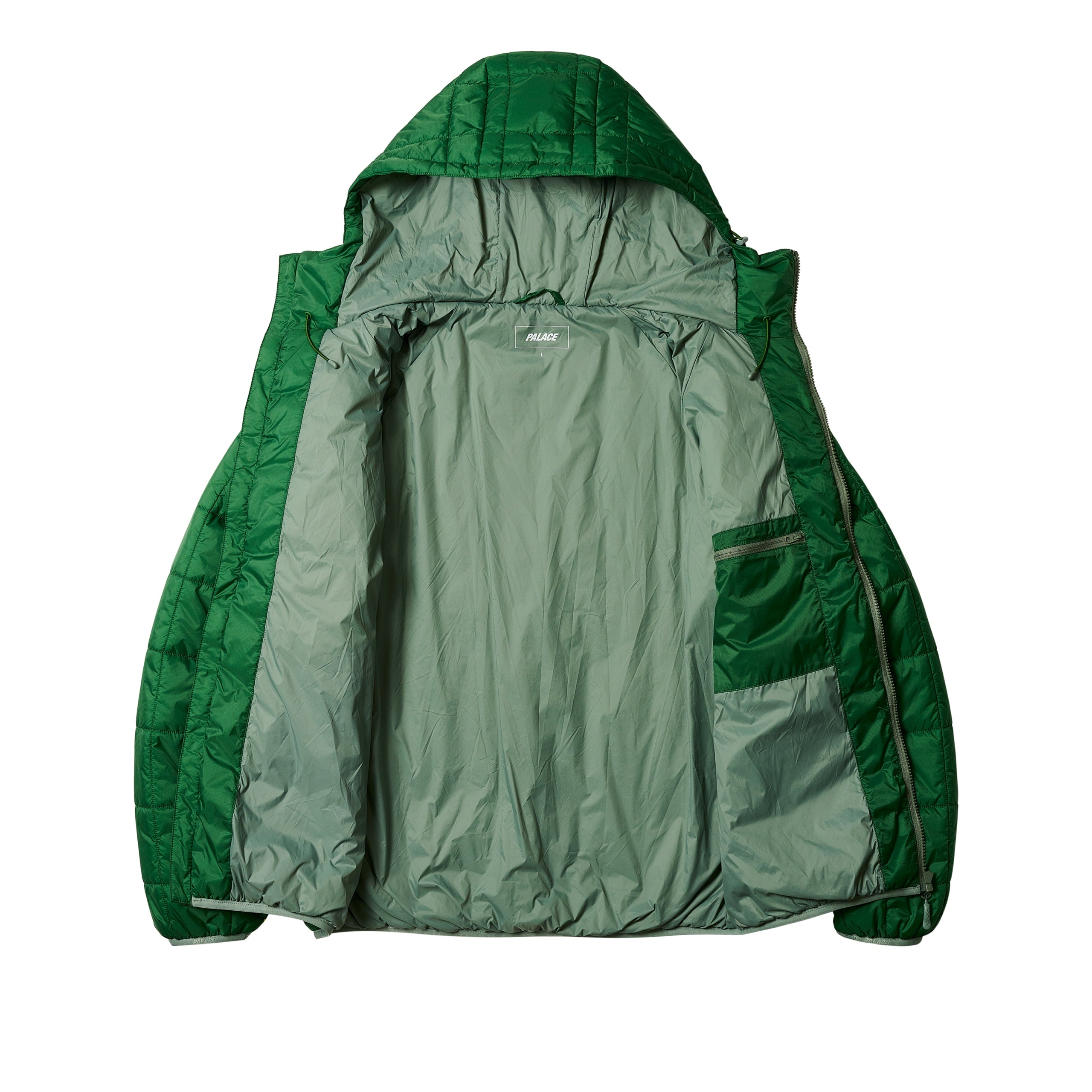 PALACE MICROLITE JACKET GREEN | REVERSIBLE