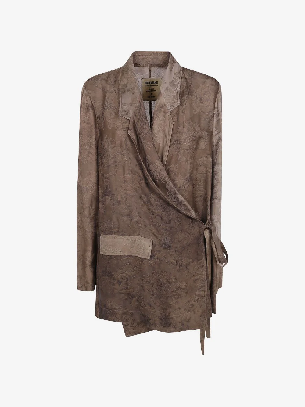 damask-pattern jacket - 1