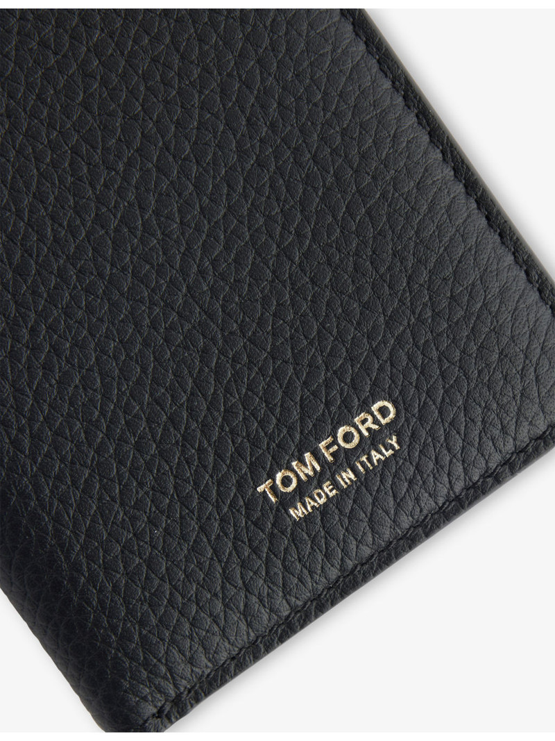 TOM FORD Logo-Embossed Grained-Leather Card Holder outlook