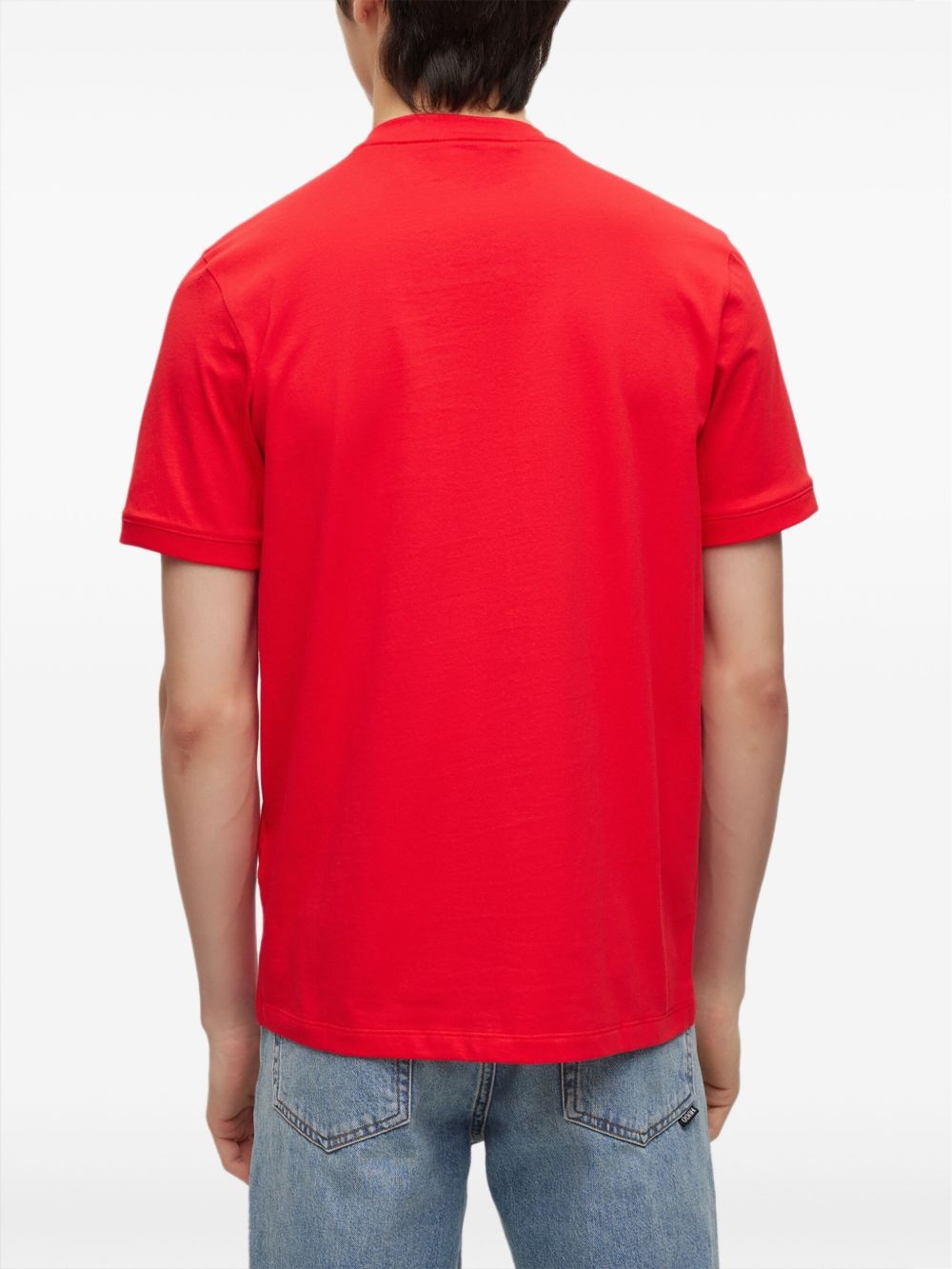 logo-appliqué cotton T-shirt - 4