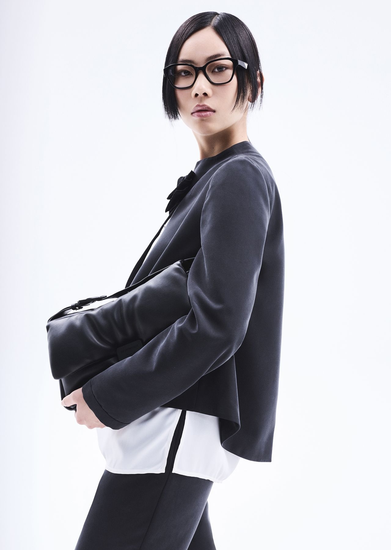 Oval-leg cupro trousers - 6
