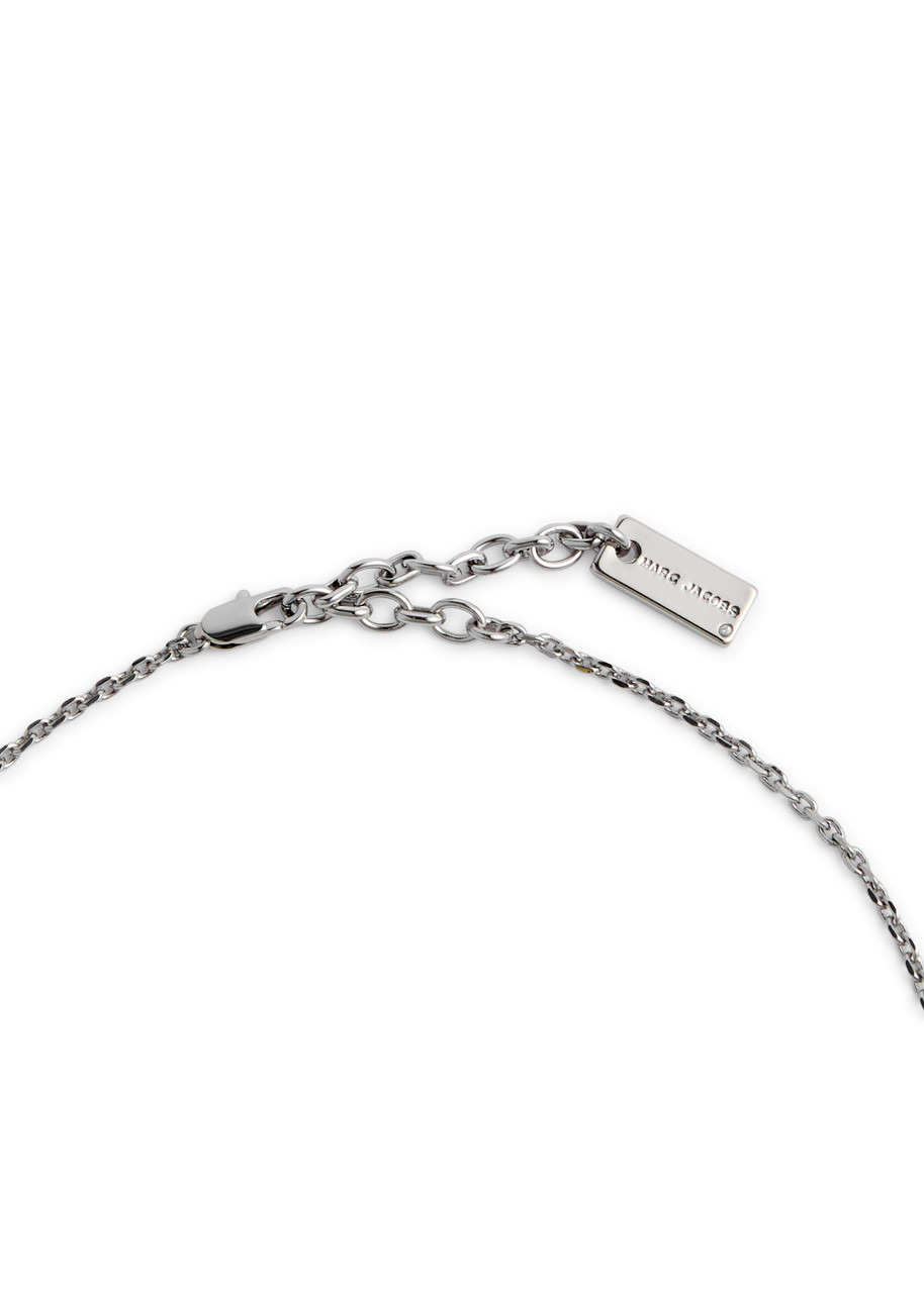 Marc Jacobs Button Charm Silver-plated Necklace - 4