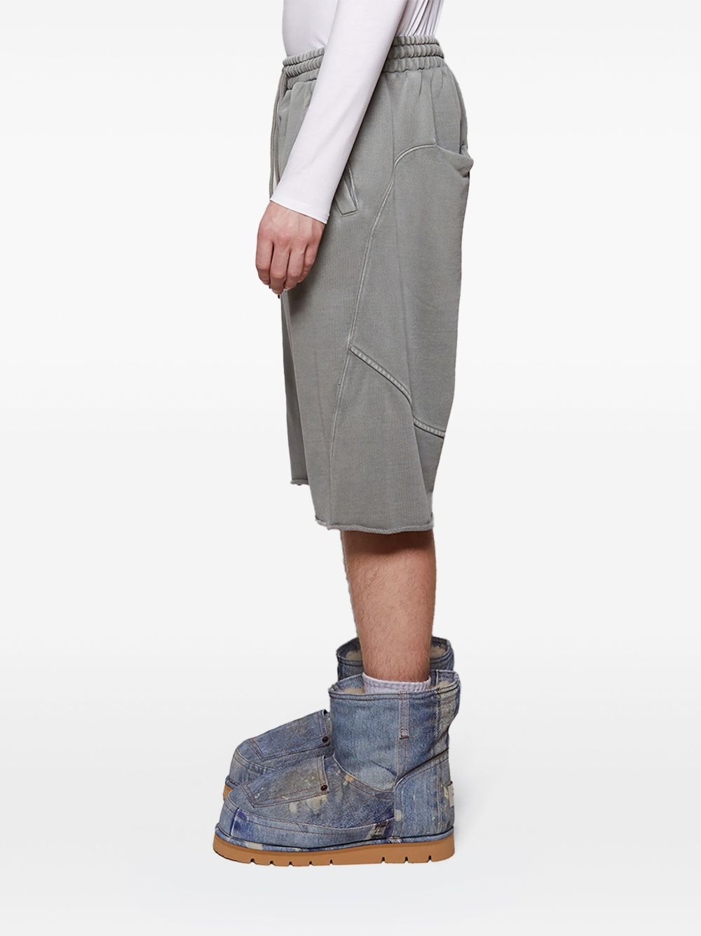Heavy drop-crotch shorts - 4