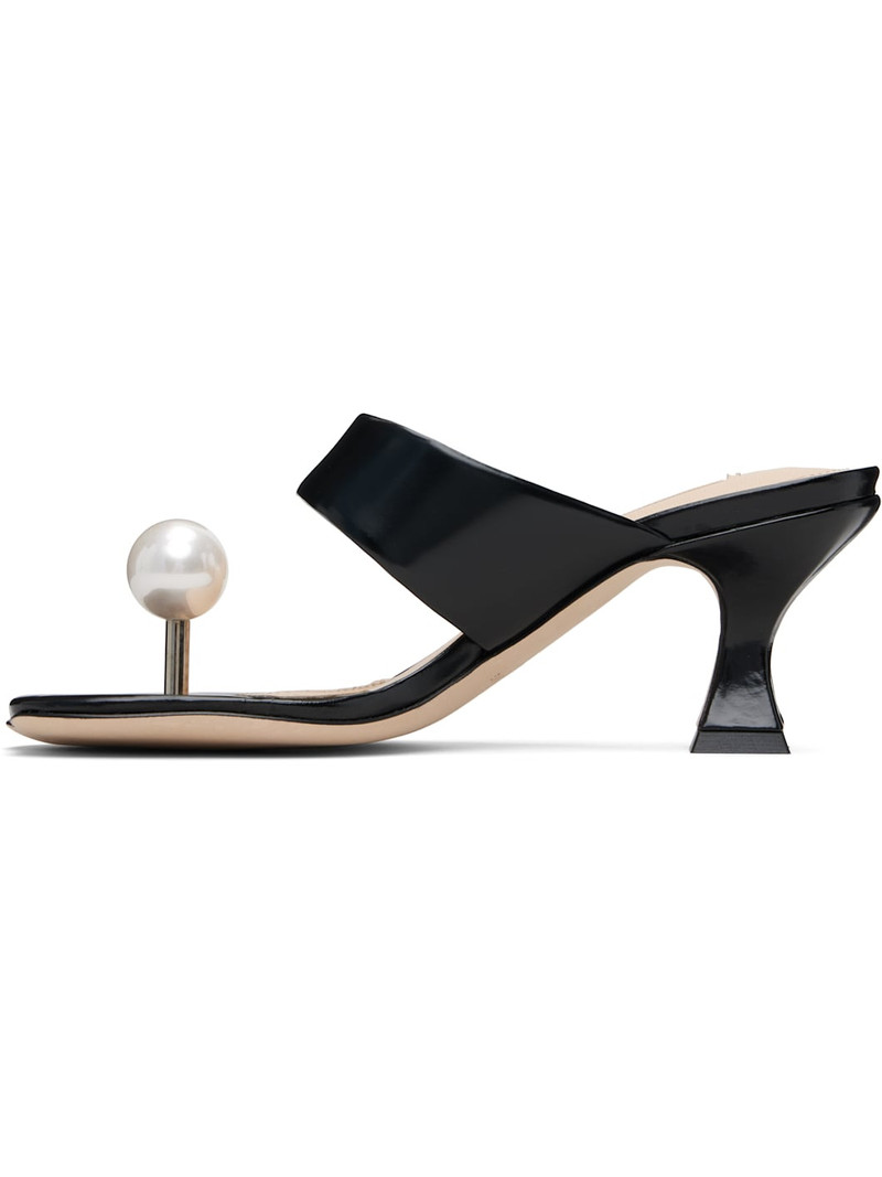 Black Pearl Sandalette Heeled Sandals 3