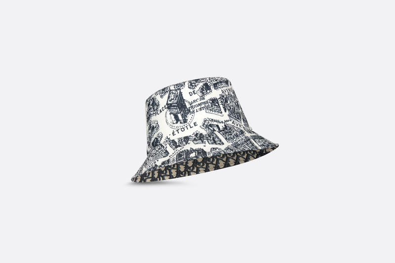 Teddy-D Plan de Paris Reversible Small Brim Bucket Hat 3