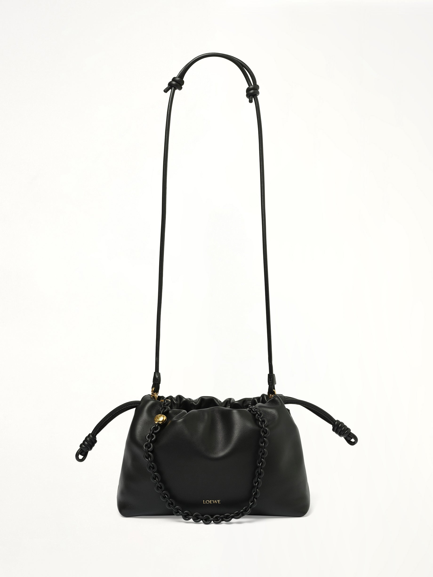 Flamenco Purse M Tonal Chain in Black - 8