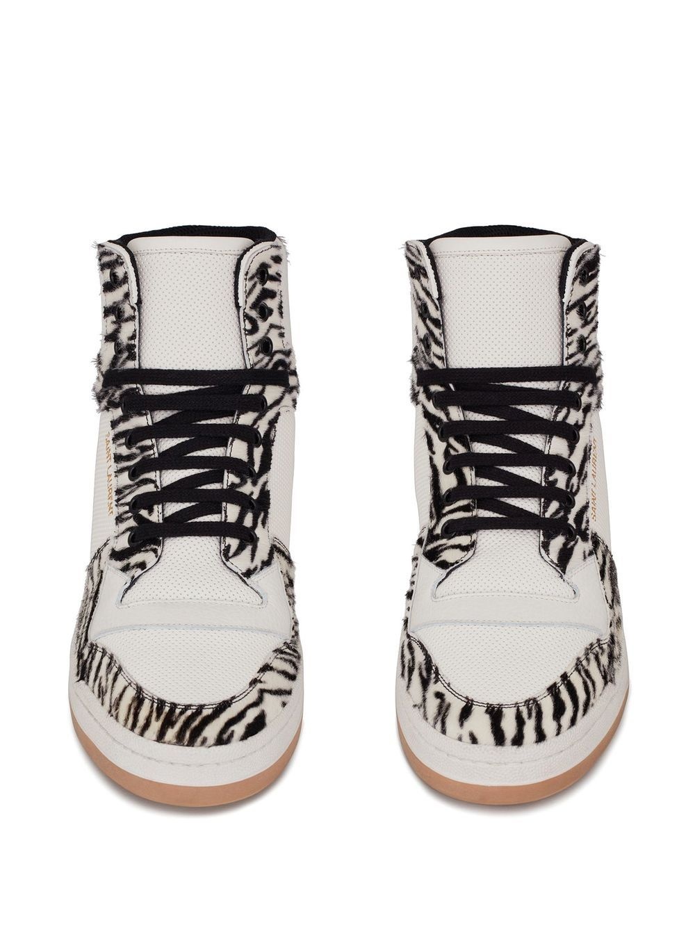 animal-print high-top sneakers - 4