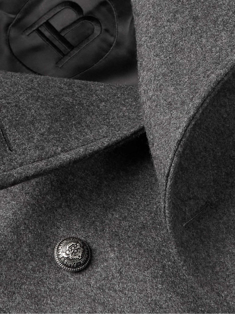 Double-Breasted Wool-Blend Peacoat 5