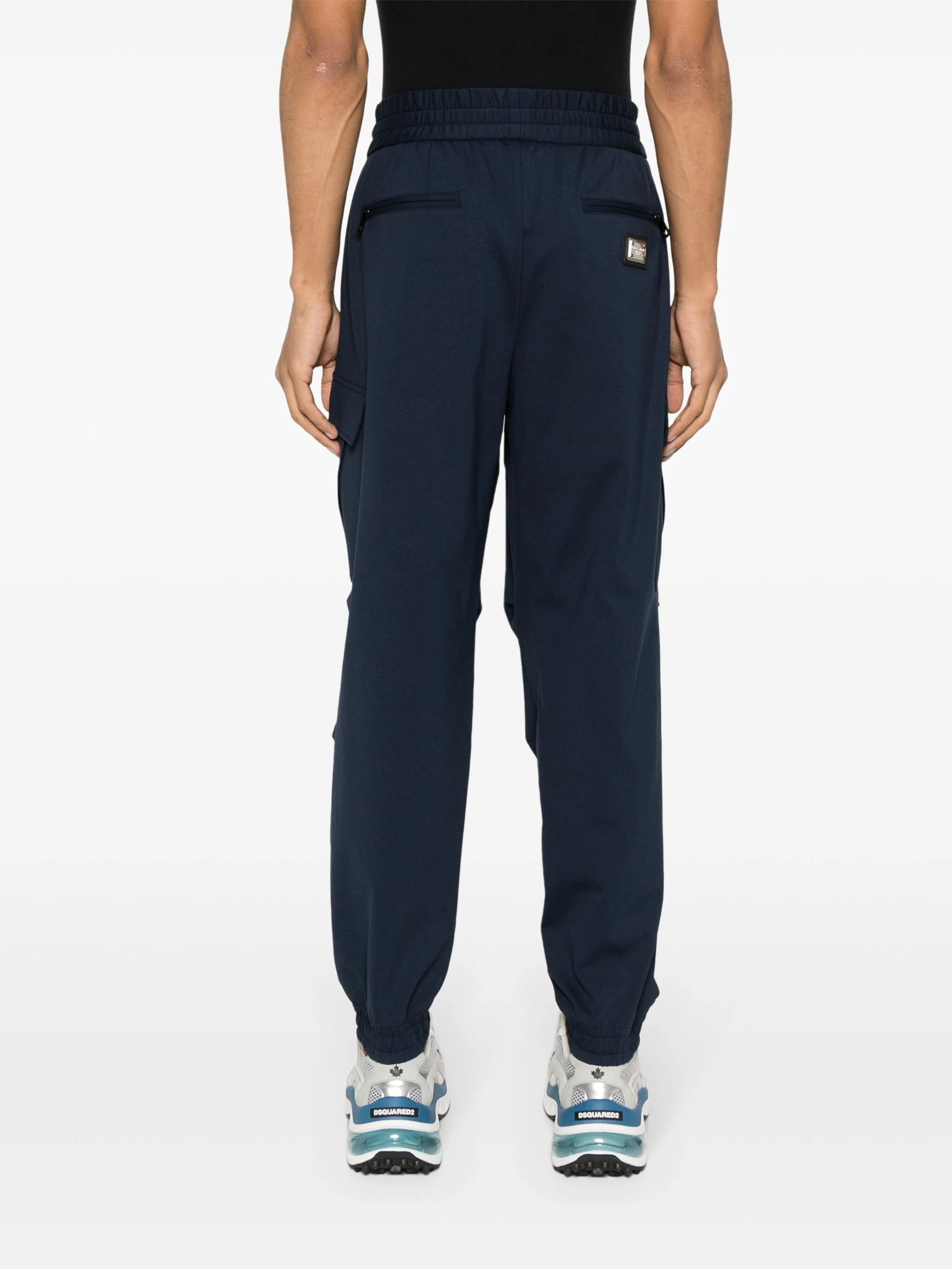 LOGO-PLAQUE CARGO PANTS - 4
