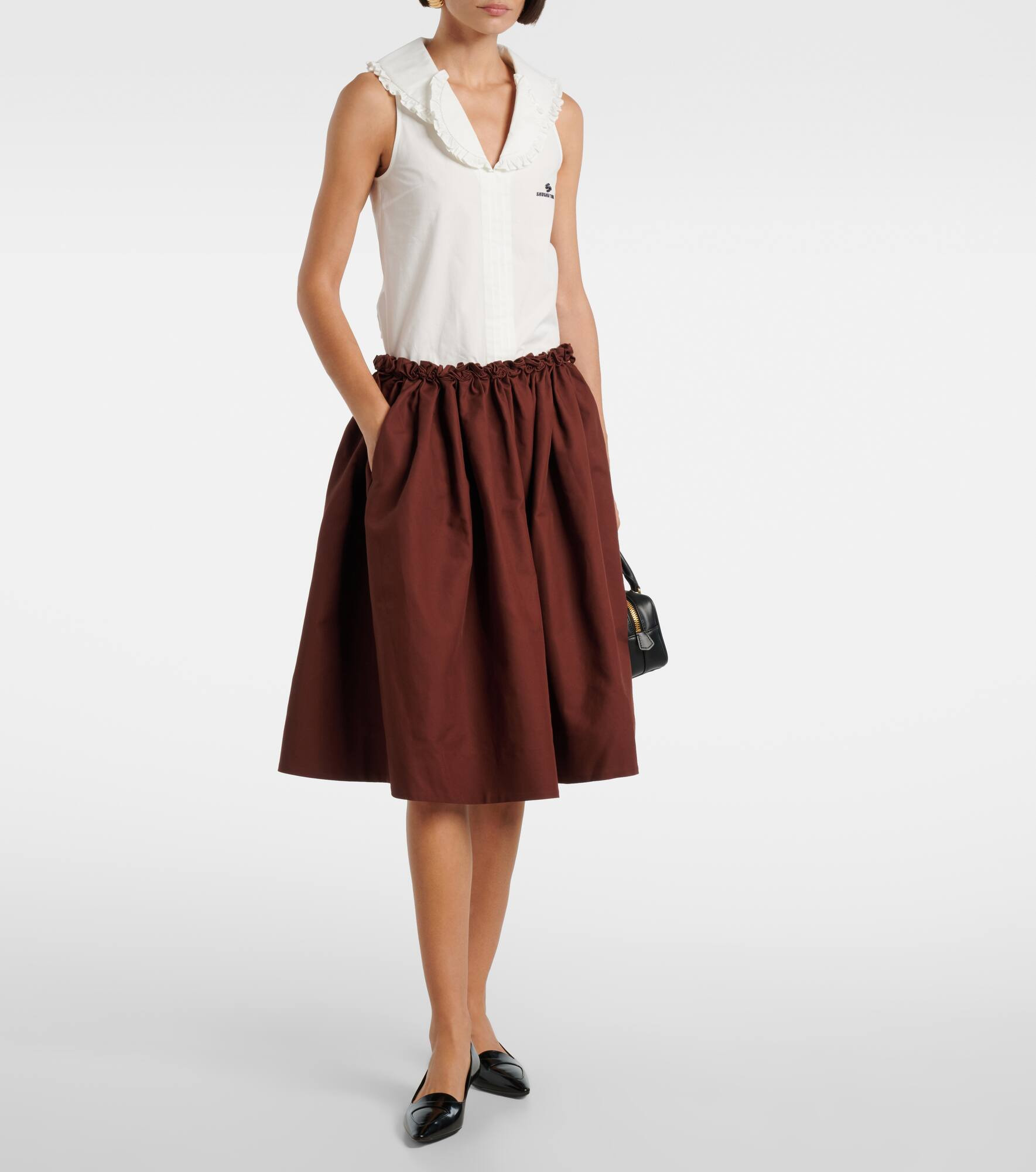 Ruffled cotton top - 2