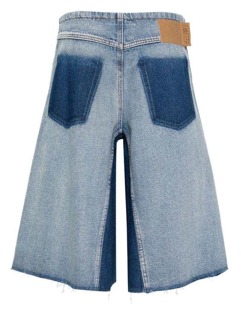 MM6 Maison Margiela panelled denim bermuda shorts outlook