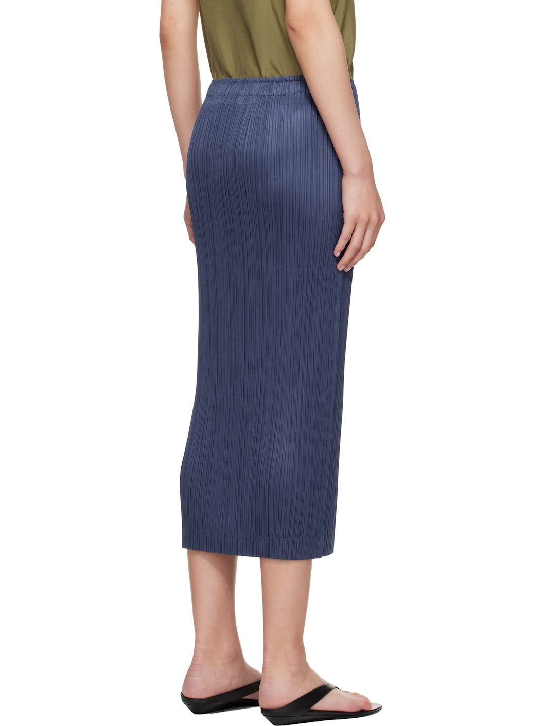 Navy May Loop Bottoms Midi Skirt - 3