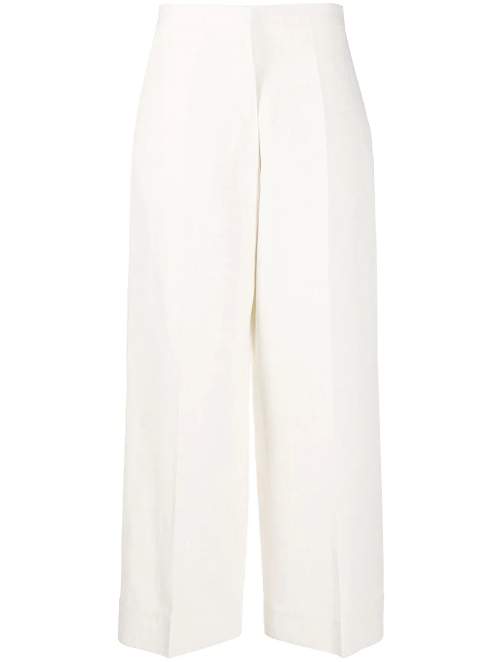 drawstring high-waist trousers - 1